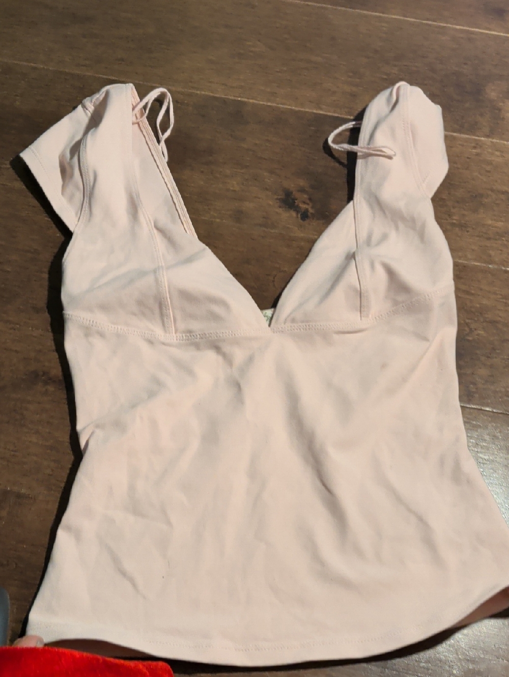 Free People Pale Blush V-Neck Tank